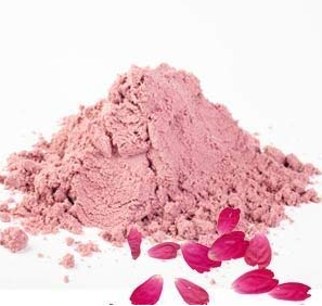 Polvo de rosa orgánico a granel